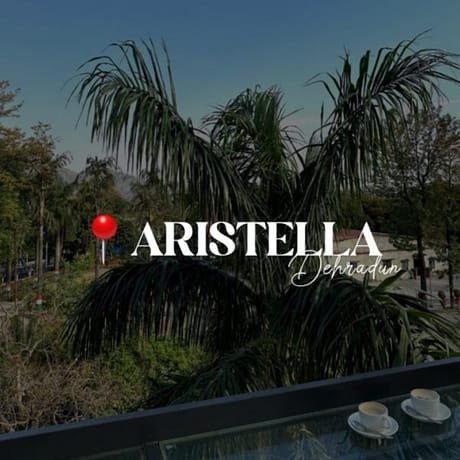 Crafted beverages and dining setup at Aristella aesthetic cafe