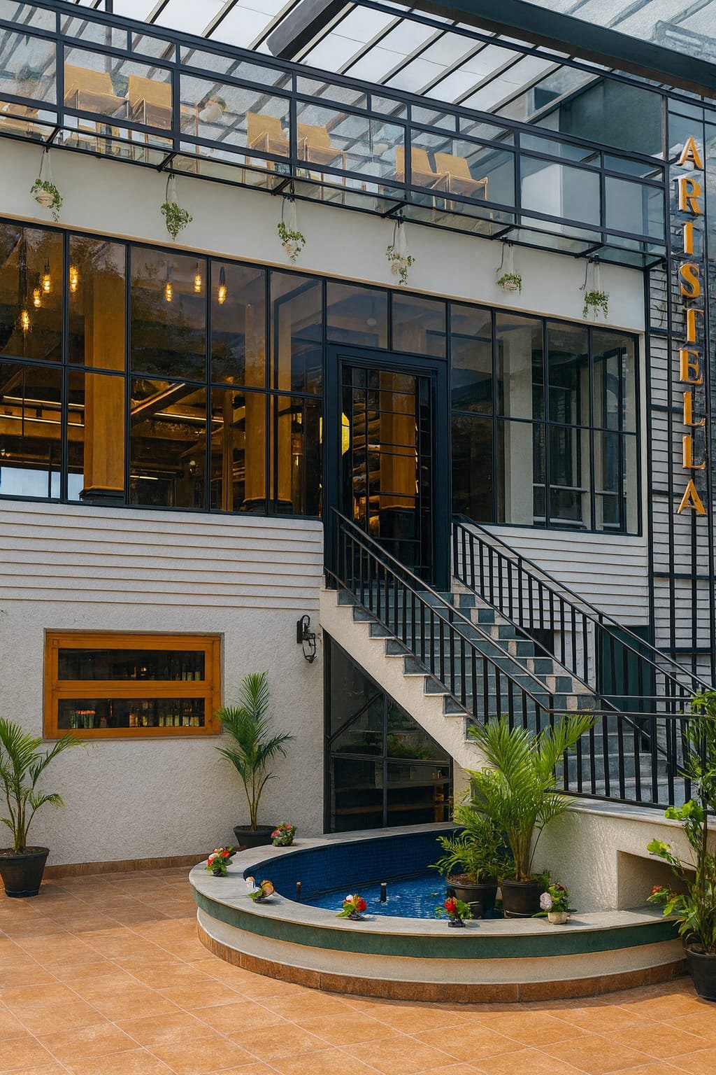 Gourmet dish presentation at Aristella Instagrammable cafe Dehradun