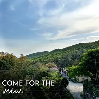 Panoramic Himalayan views from Aristella, top cafe to visit in Dehradun