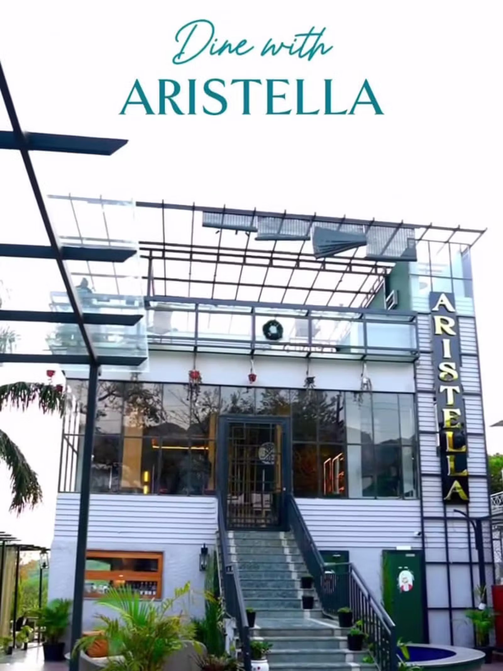 Rooftop ambiance at Aristella, the best restaurant in Dehradun on Rajpur Road