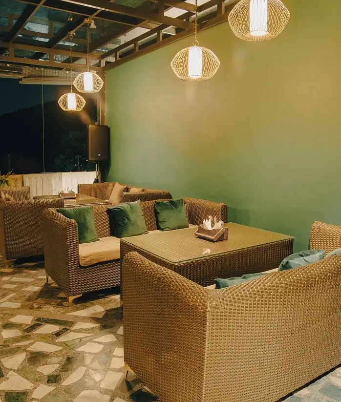 Romantic rooftop candlelit dining at Aristella - Best Cafe In Dehradun For Couples