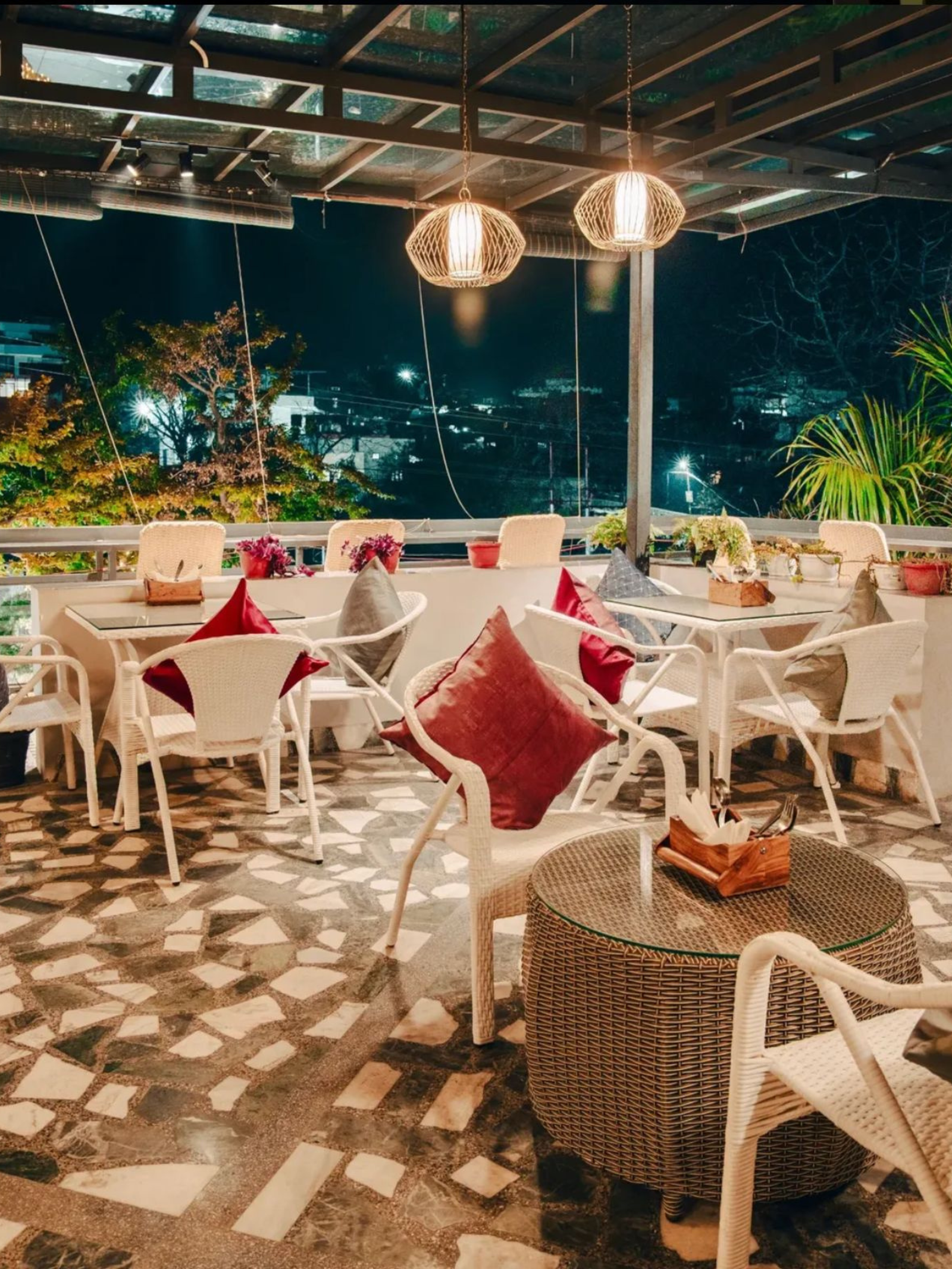 roof top bar and outdoor seating